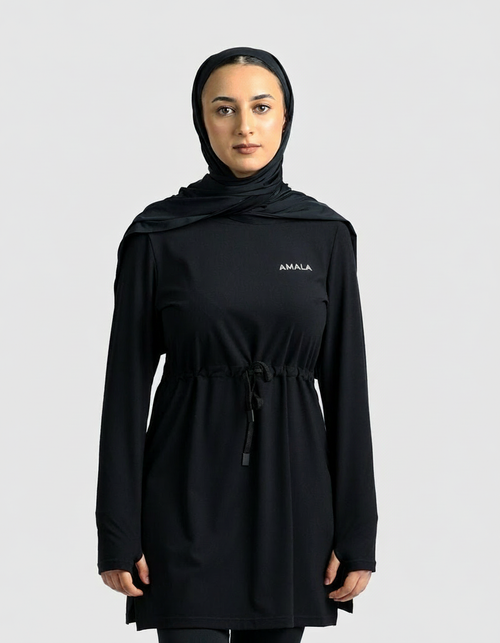 AMALA Modest Active Top Black – Ansicht 1