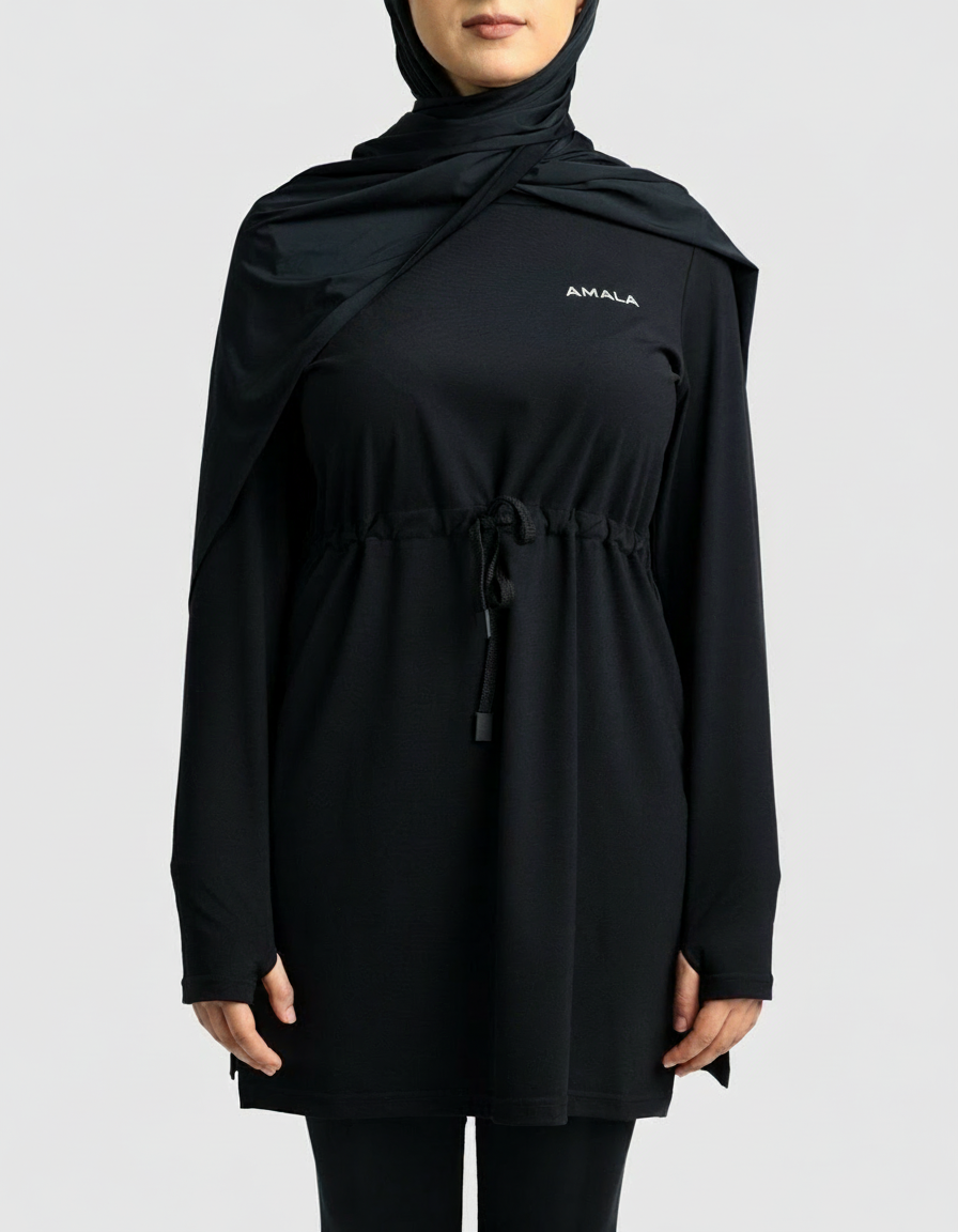 AMALA Modest Active Top Black – Ansicht 4