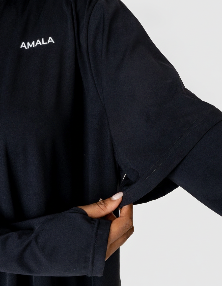 AMALA Oversized Active Tee Black – Ansicht 4