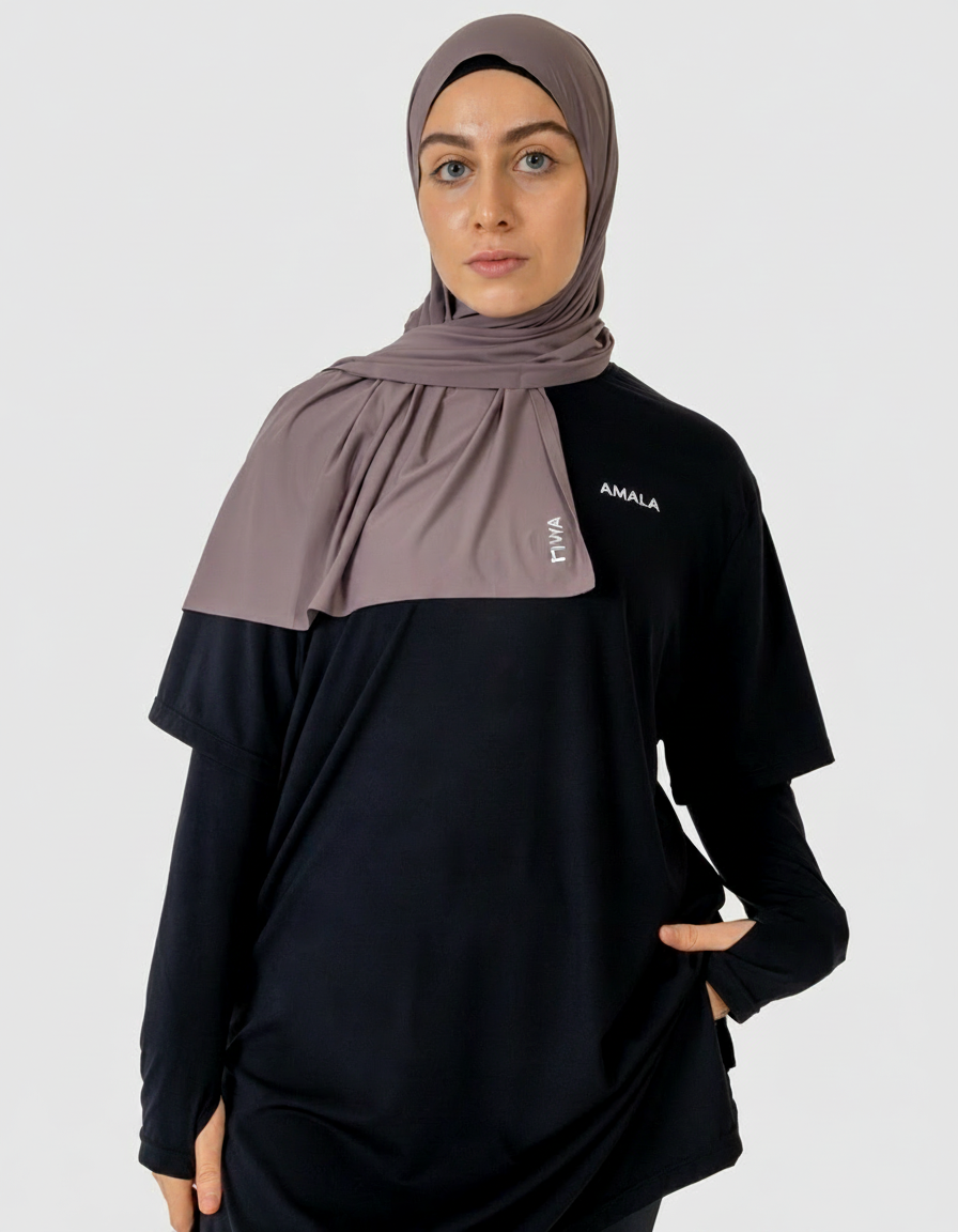 AMALA Oversized Active Tee Black – Ansicht 5