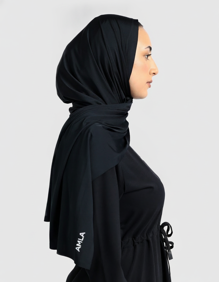 AMALA Sports Hijab Black – Ansicht 1