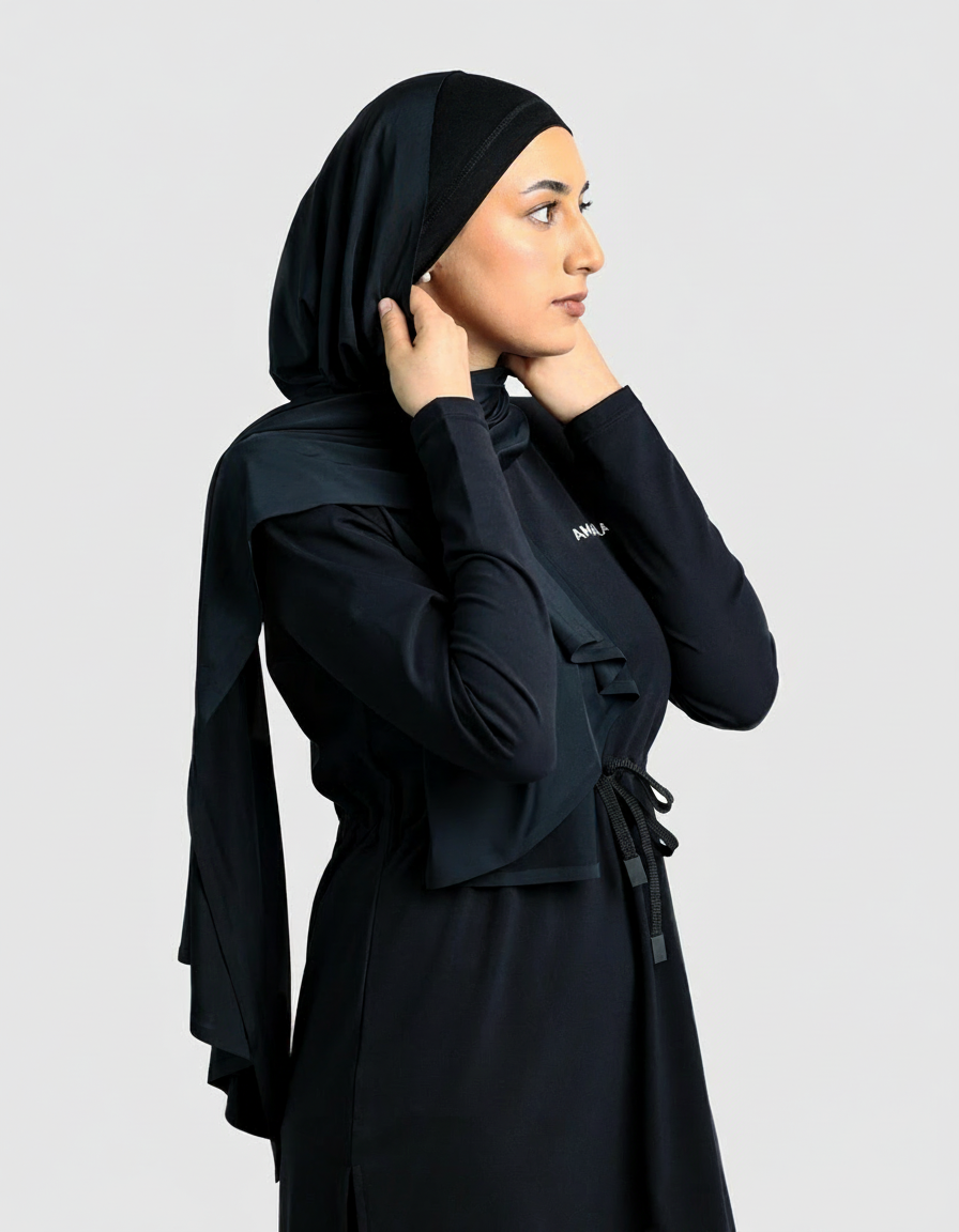 AMALA Sports Hijab Black – Ansicht 4