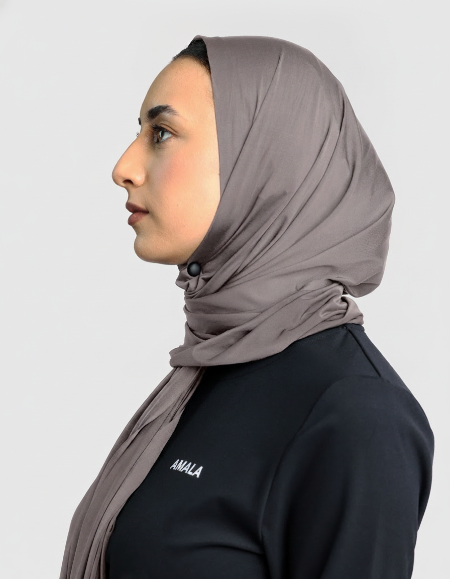 AMALA Sports Hijab Nude Brown – Ansicht 2