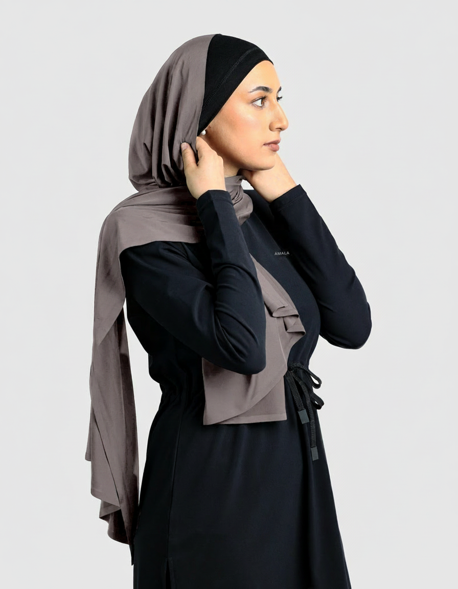 AMALA Sports Hijab Nude Brown – Ansicht 4