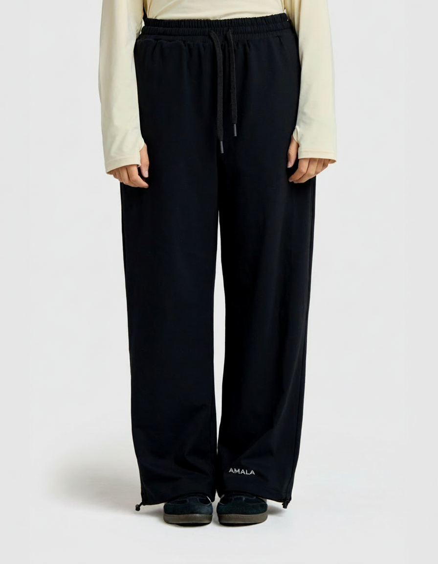 AMALA Wide Leg Pant Black – Ansicht 1